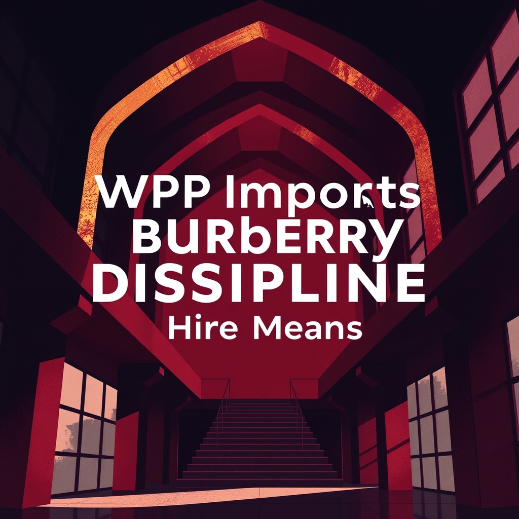 WPP Imports Burberry Discipline: What the Taylor Hire Means